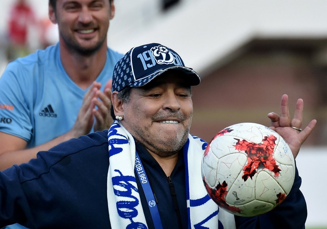 Baltkrievijas kluba Brestas &quot;Dinamo&quot; priekšsēdētājs Djego Maradona