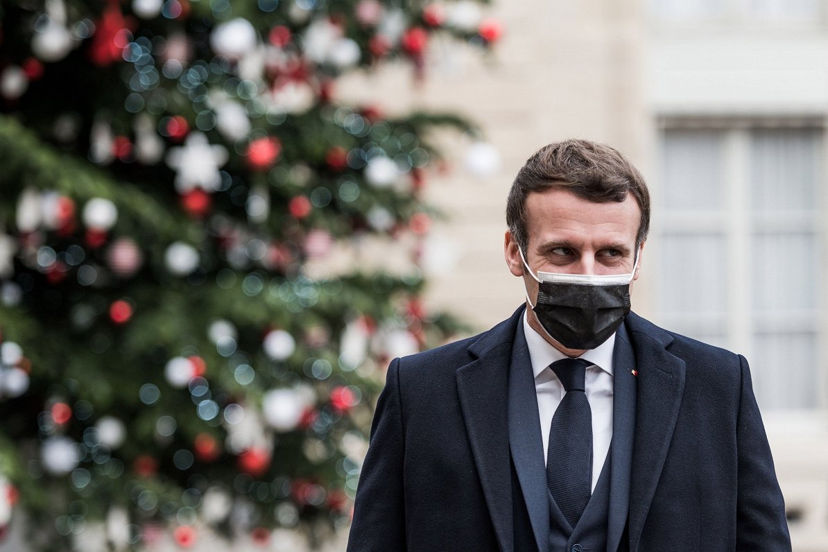 Francijas prezidents Emanuēls Makrons. 2020. gada 16. decembris.