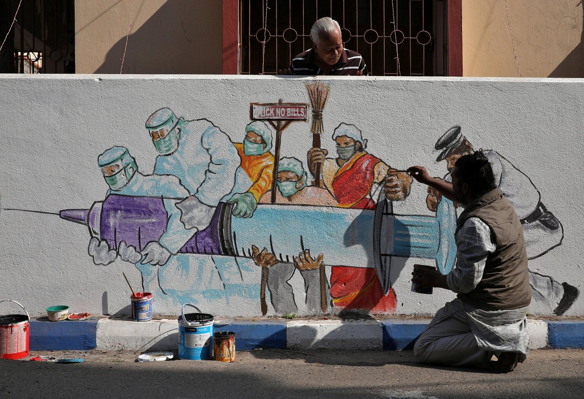 Grafiti Kalkutā, 01.01.2021