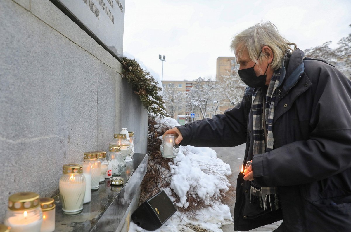 13. janvāra upuru piemiņas diena Lietuvā. 2021. gada janvāris.