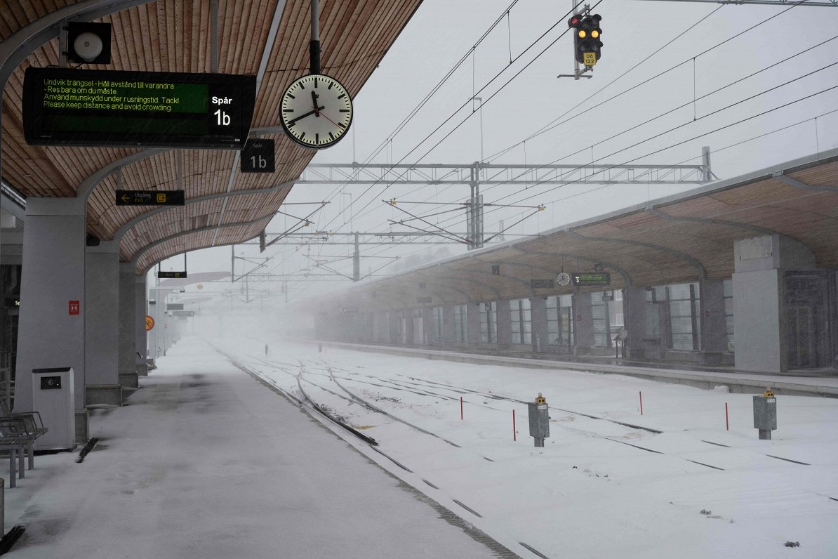 Sniegota ziema Zviedrijā, 2021.gada janvāris