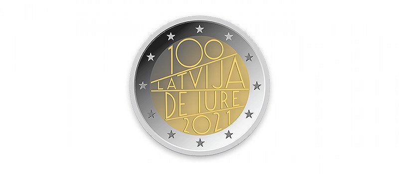 Latvijas Republikas atzīšanas de iure 100. gadadienai veltītā piemiņas monēta