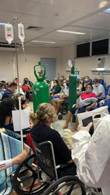 Pārpildīta slimnīca Brazīlijā