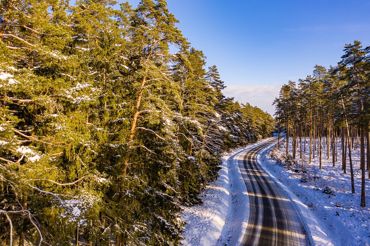 Latvijas autoceļi 2021. gada ziemā