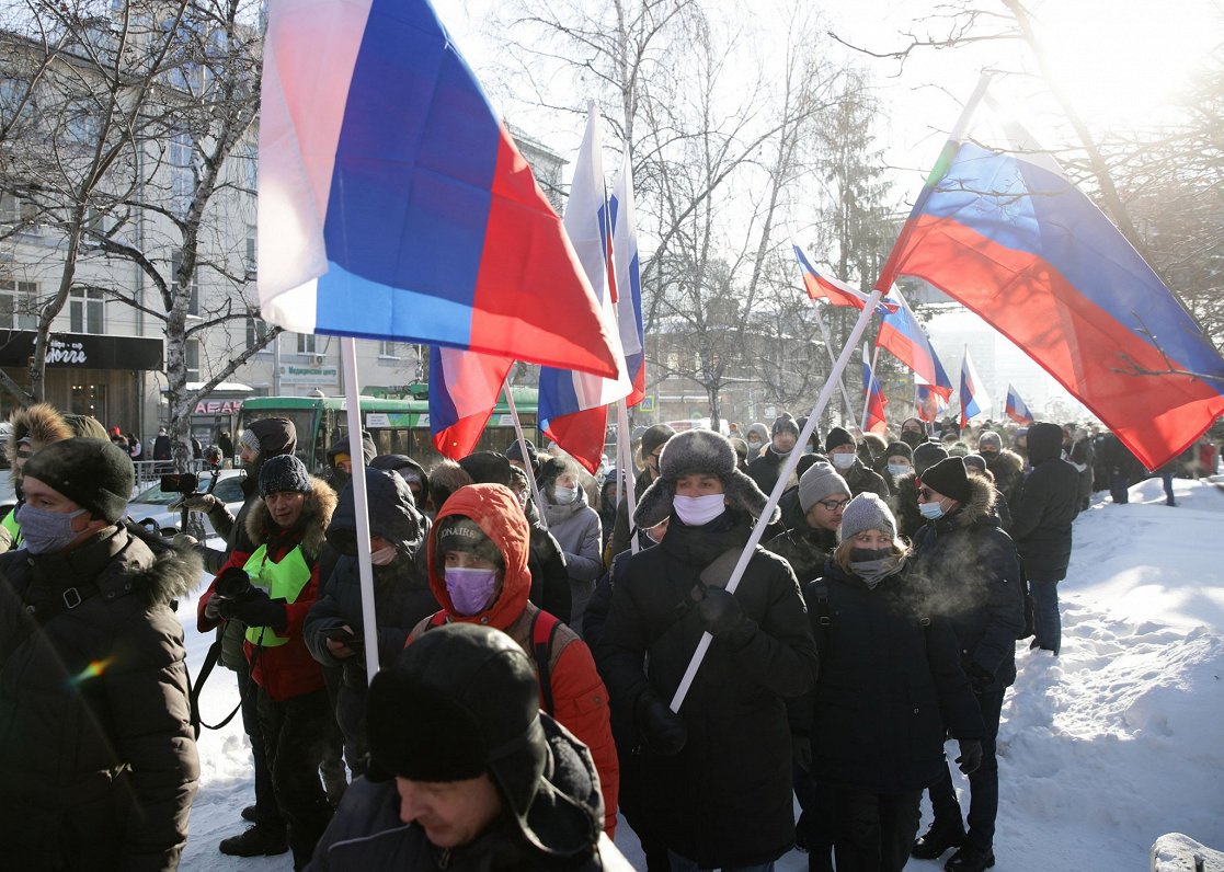 Protests Navaļnija atbalstam Novasibirskā  (31.01.2021.)