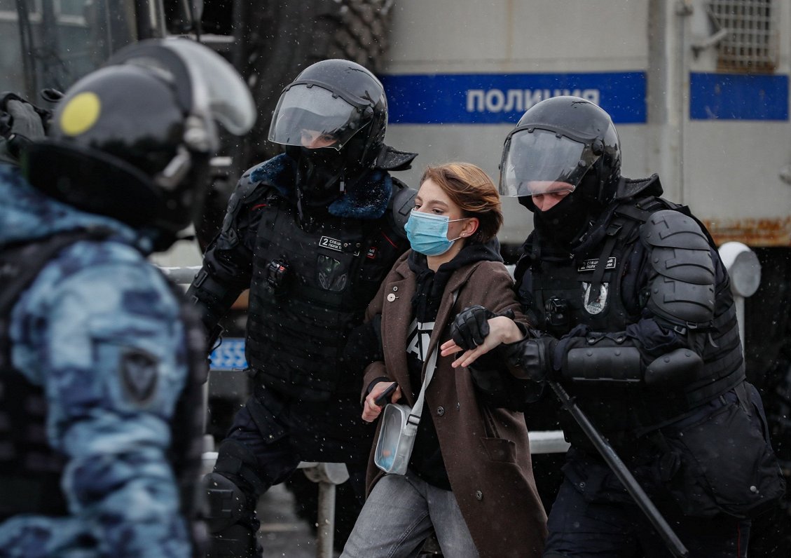 Протест в поддержку Алексея Навального в России, 31 января 2021