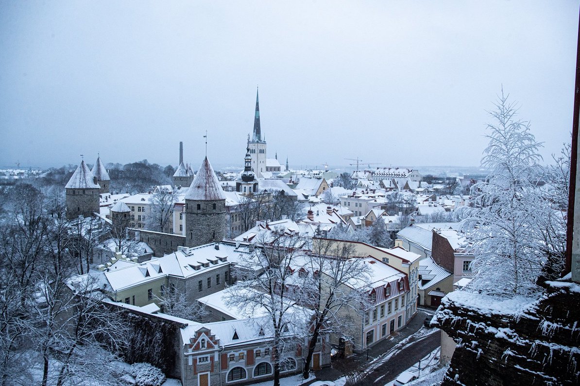Igaunijas galvaspilsēta Tallina. 2021. gada janvāris
