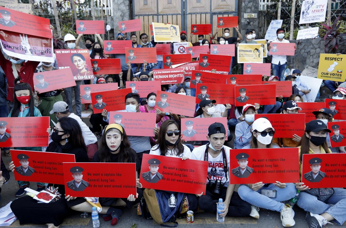 Protesti Mjanmā