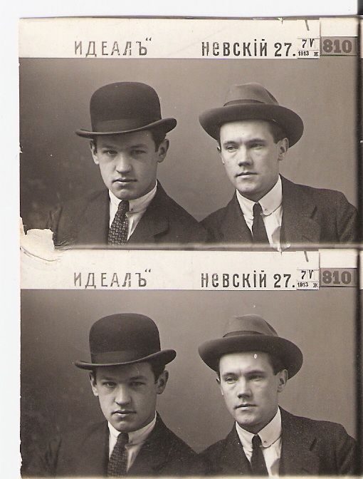 Brāļi Jāzeps un Oļģerds Grosvaldi 1913. gadā