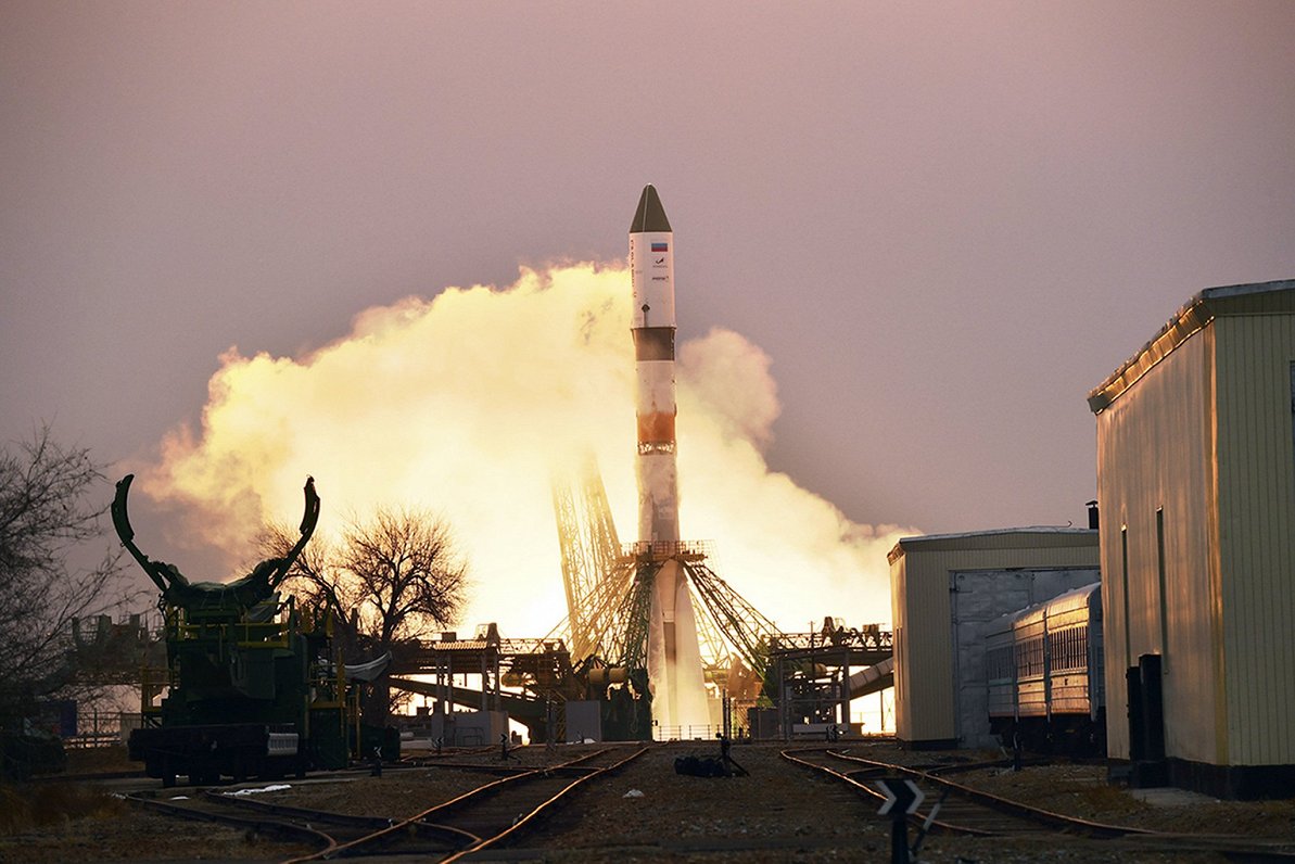 Krievijas kosmosa kuģa starts no Baikonuras kosmodroma