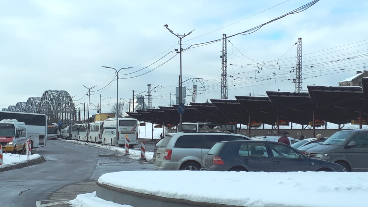 Rīgas autoosta. 2021. gada februāris
