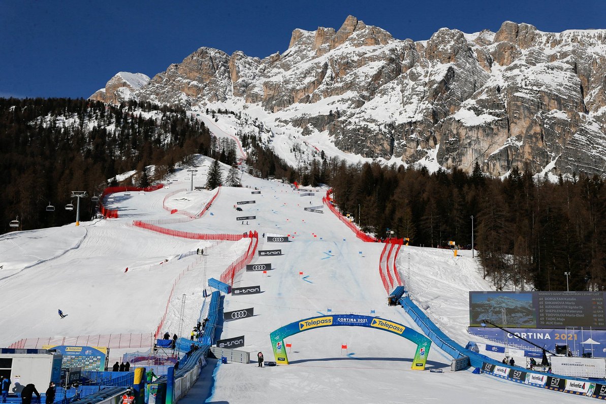 Pasaules čempionāta trase milzu slalomā sievietēm Kortinā d'Apmeco