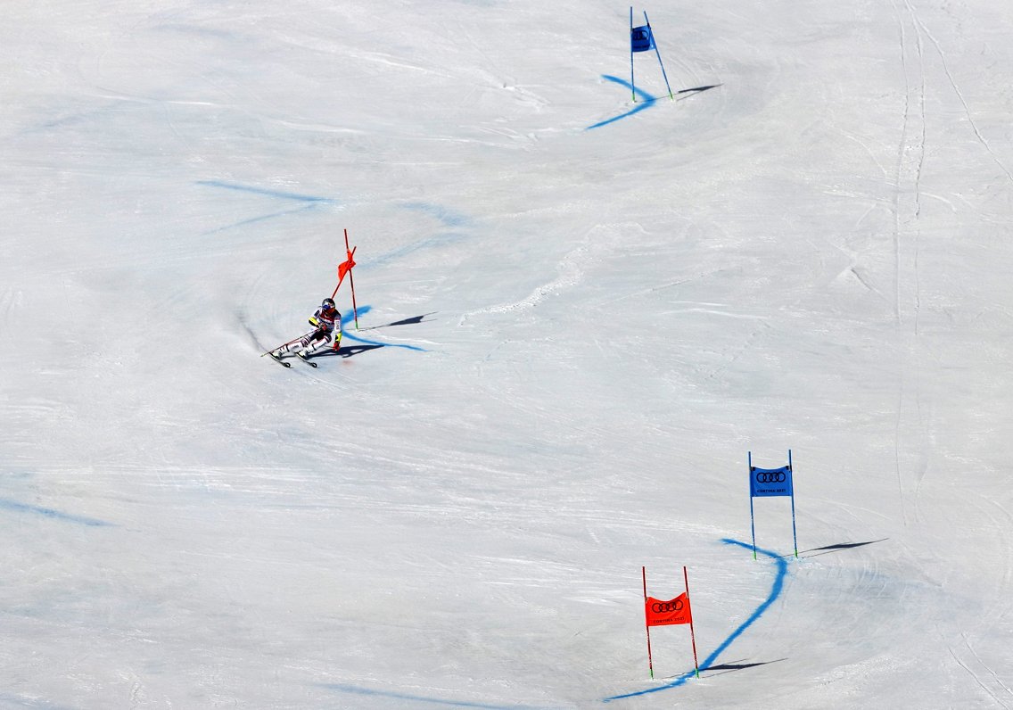 Aleksiss Pinturo pasaules čempionāta milzu slaloma distancē