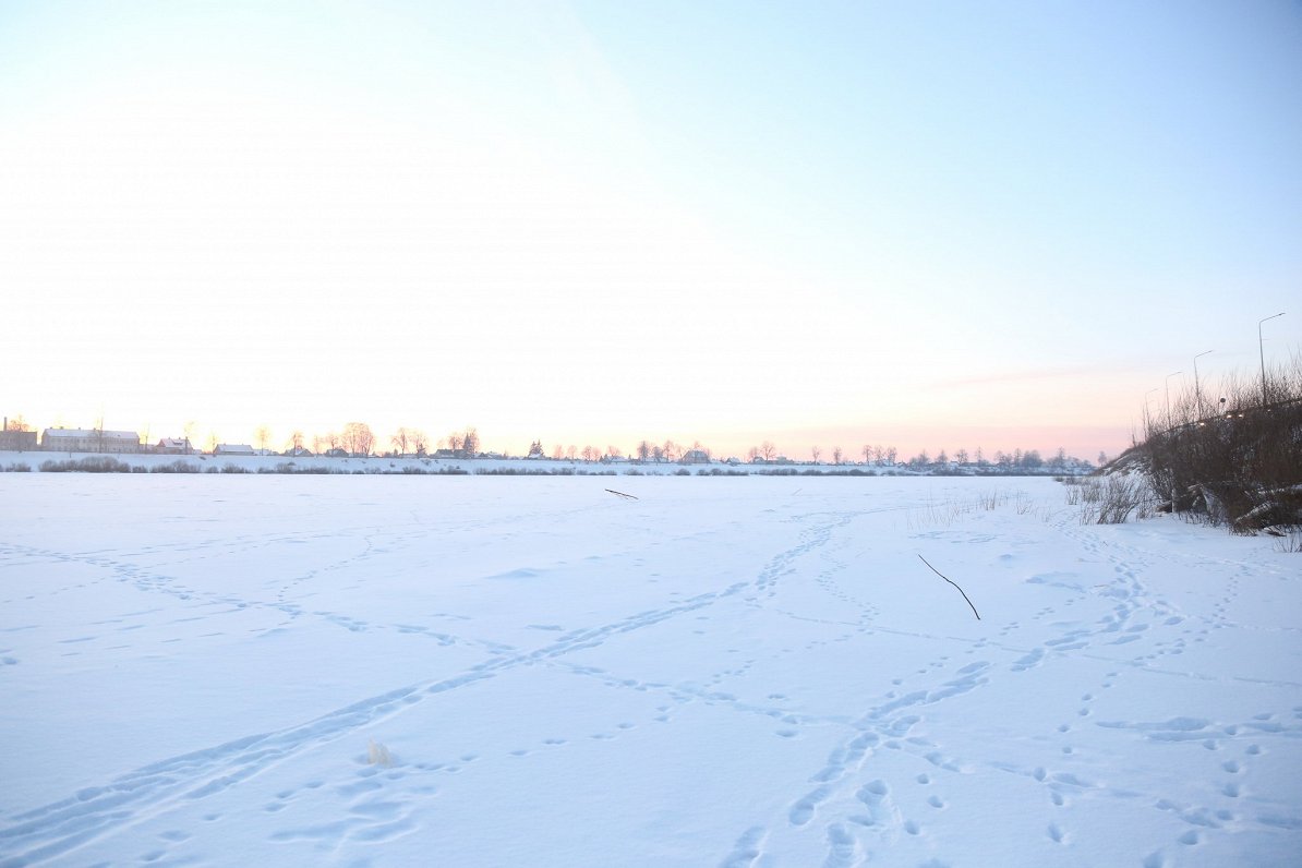 Daugavas krastā 2021.gada 18.februārī, Daugavpils