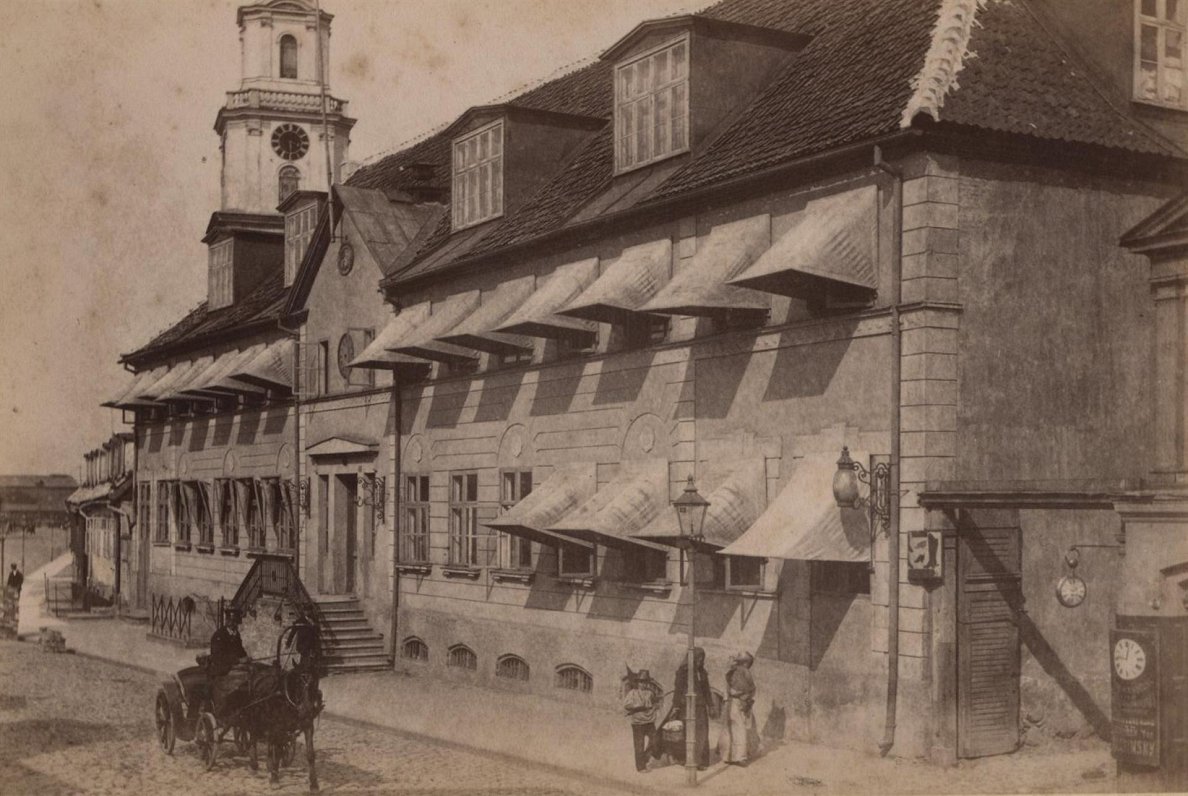 Здание ратуши Либавы, конец XIX века.