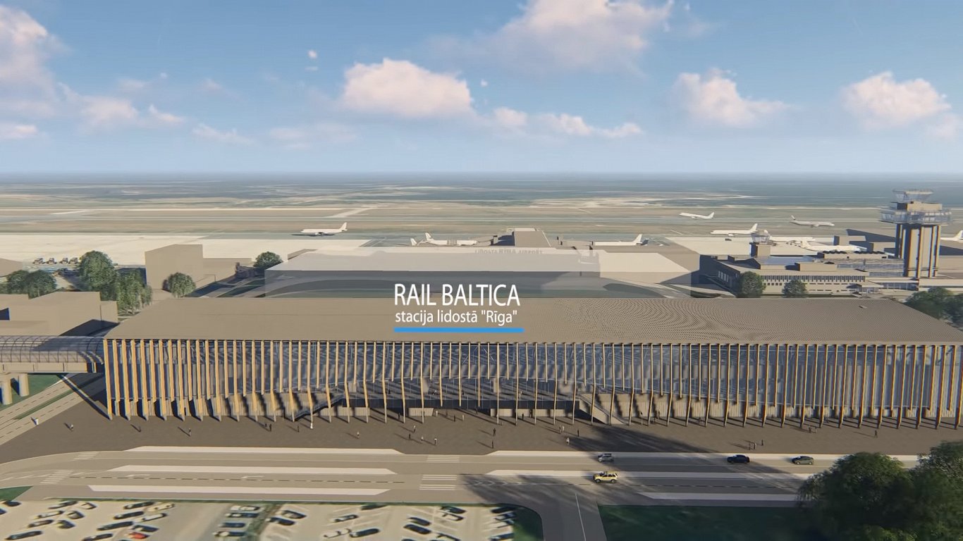 Baltica Airport dzelzceļa stacijas būvniecība tiks sākta maijā / Eng.lsm.lv