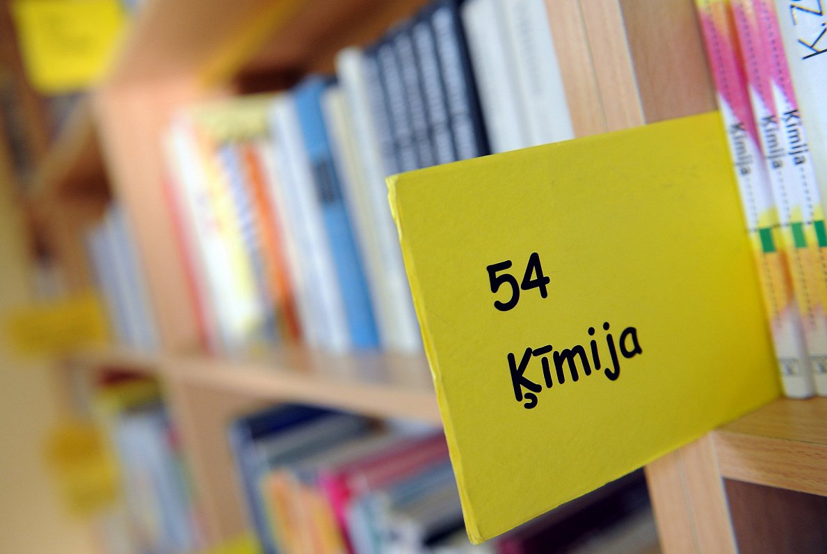 Rīgas Valsts 1.ģimnāzijas biblioteka.