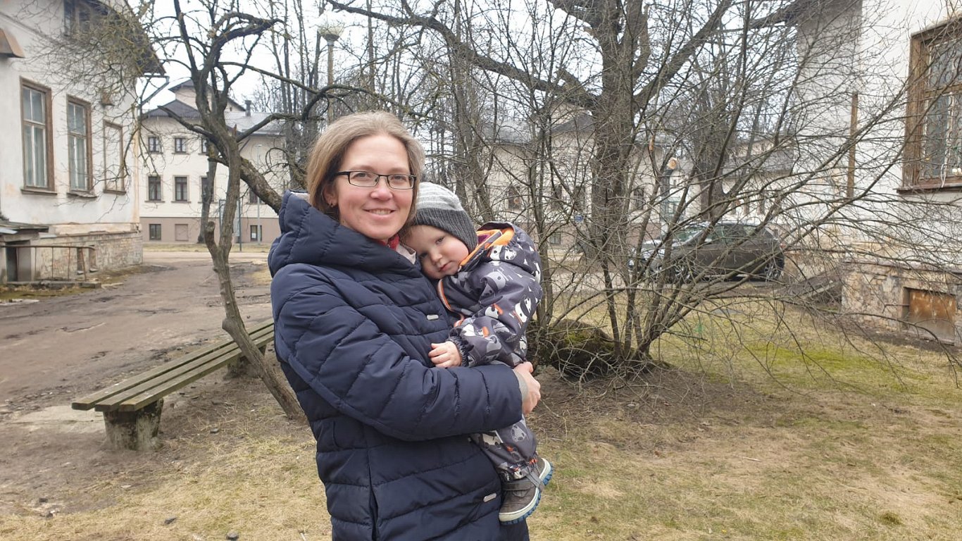 Ingrīda Lisenkova ar dēlu Stefanu