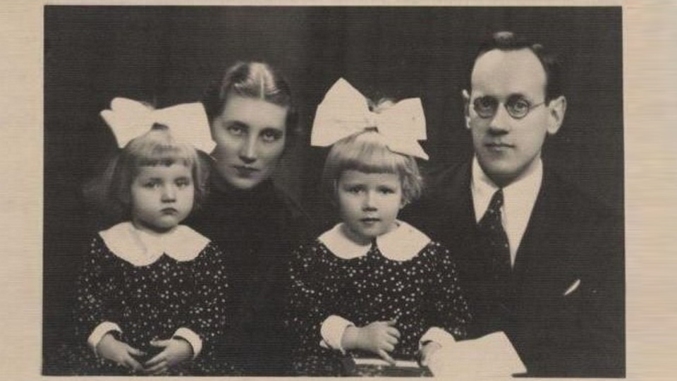 A. Фейлс с женой и дочерьми. Даугавпилс, 1932 год.