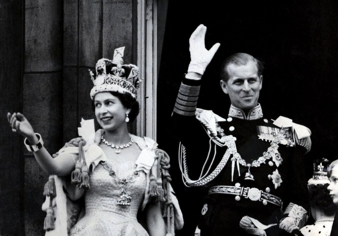 Elizabete II ar princi Filipu 1953.gadā