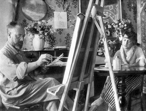 Anrī Matiss (Henri Matisse) savā darbnīcā
