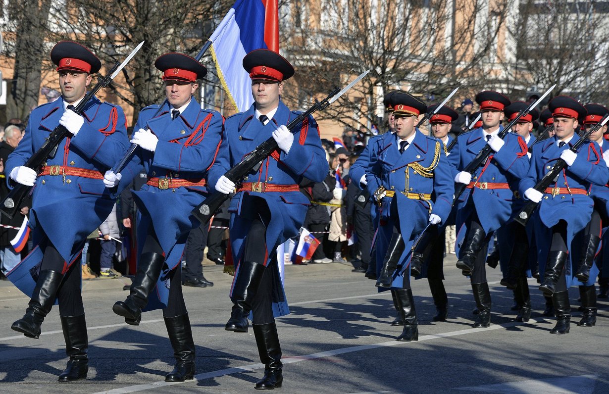 Парад в честь годовщины создания боснийской Республики Сербской. Баня-Лука, 7 января 2020 года.