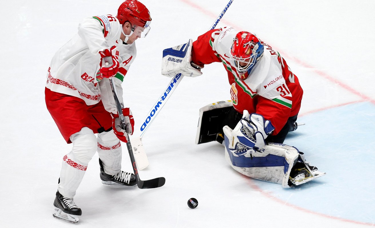 Джэфф Плетт на ЧМ-2016 по хоккею в матче Белоруссия-Венгрия