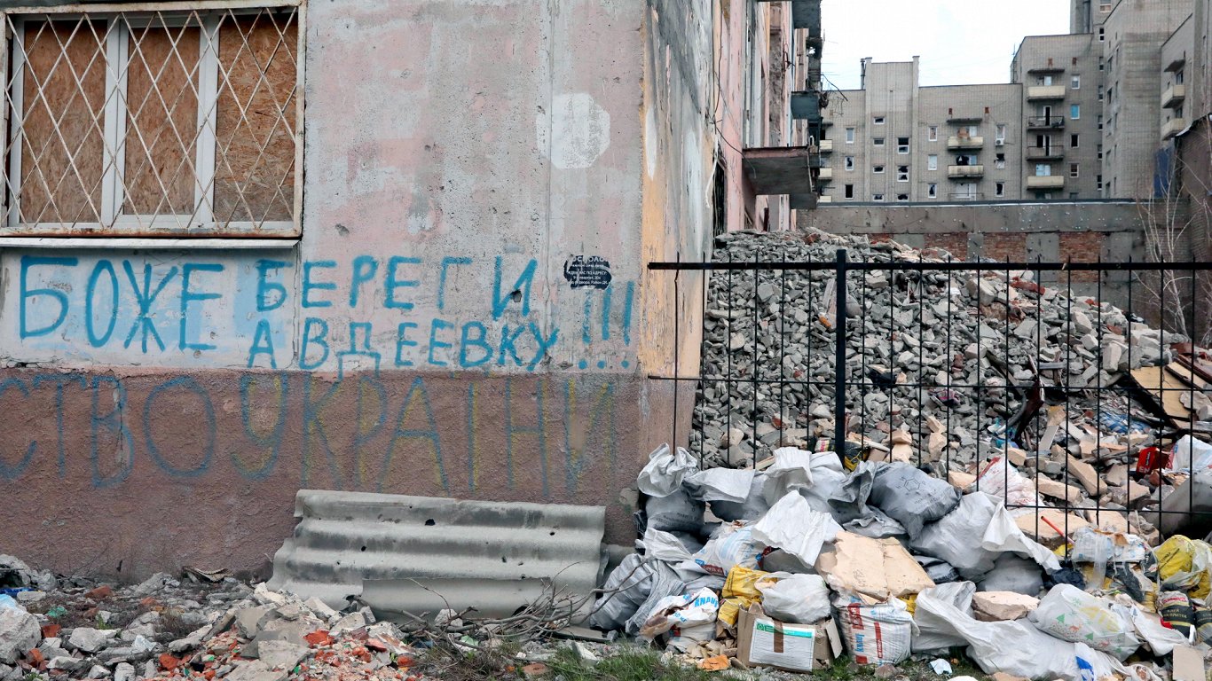 Авдеевка, восточная Украина, 16 апреля 2021 года.