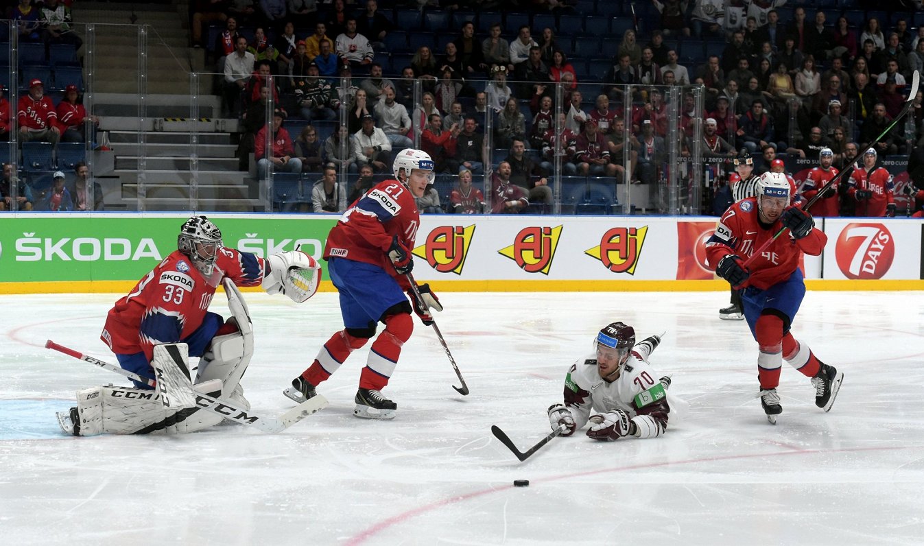 Latvijas un Norvēģijas spēle 2019. gadā Bratislavā