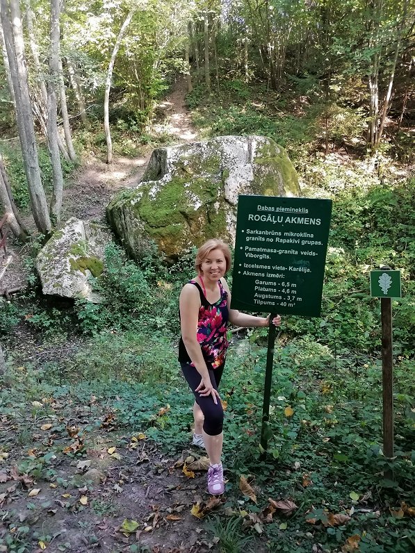 Anita Apine at Rogāļi nature park
