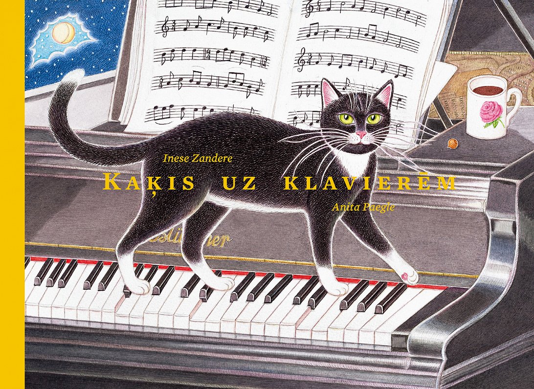 Ineses Zanderes grāmata “Kaķis uz klavierēm”