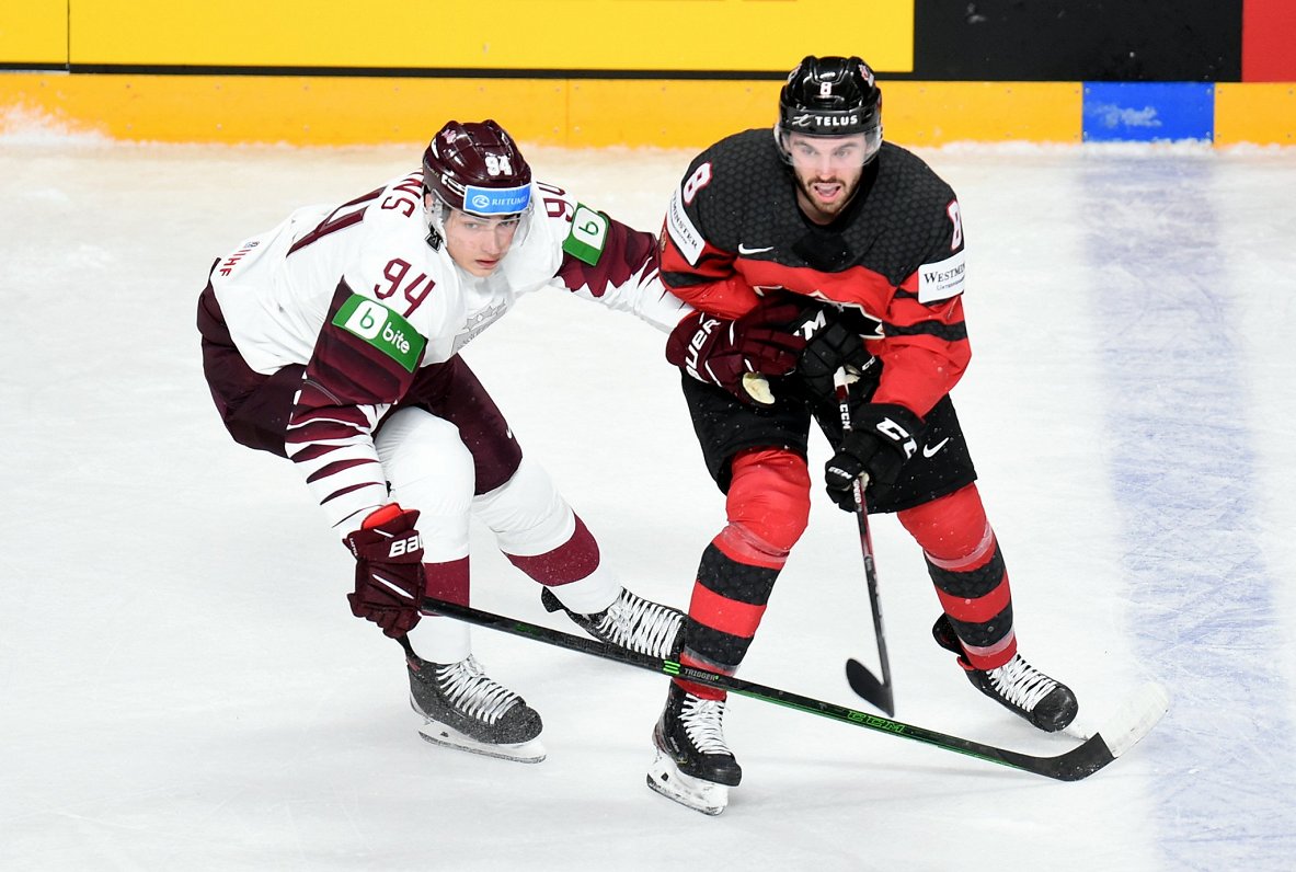Latvijas un Kanādas valstsvienību spēle pasaules čempionātā &quot;Arēnā Rīga&quot;