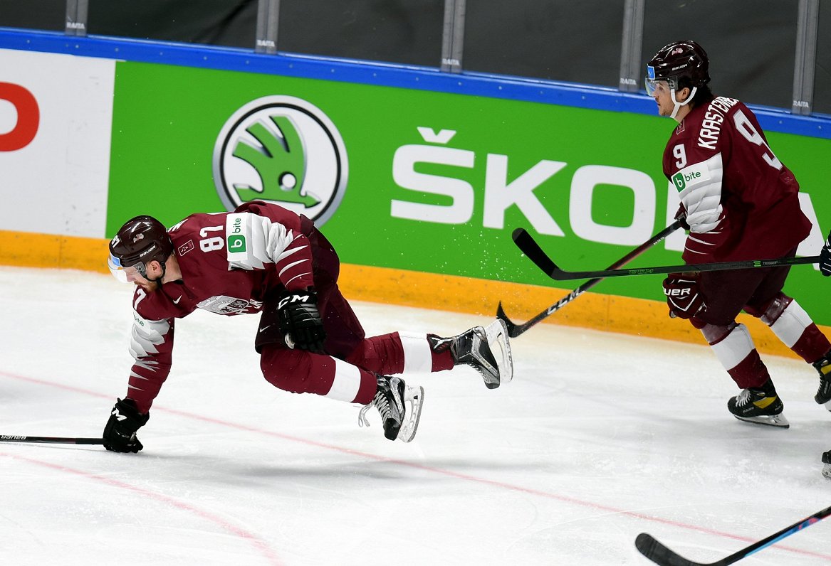 Сборная Латвии на ЧМ по хоккею
