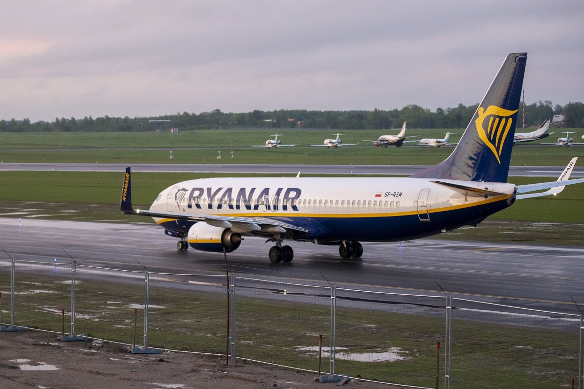 &quot;Ryanair&quot; lidmašīna, kura tika nosēdināta Minskas lidostā