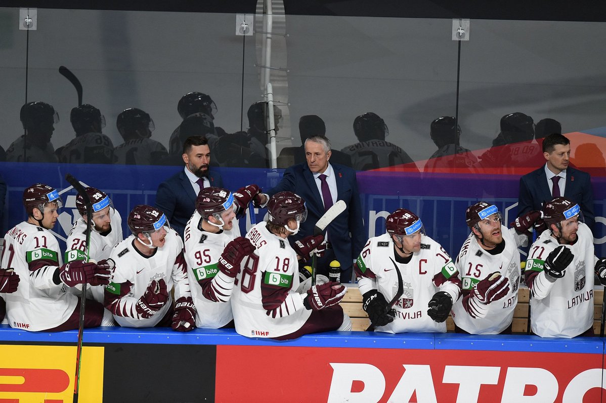 Latvijas hokeja izlase pasaules čempionātā Rīgā