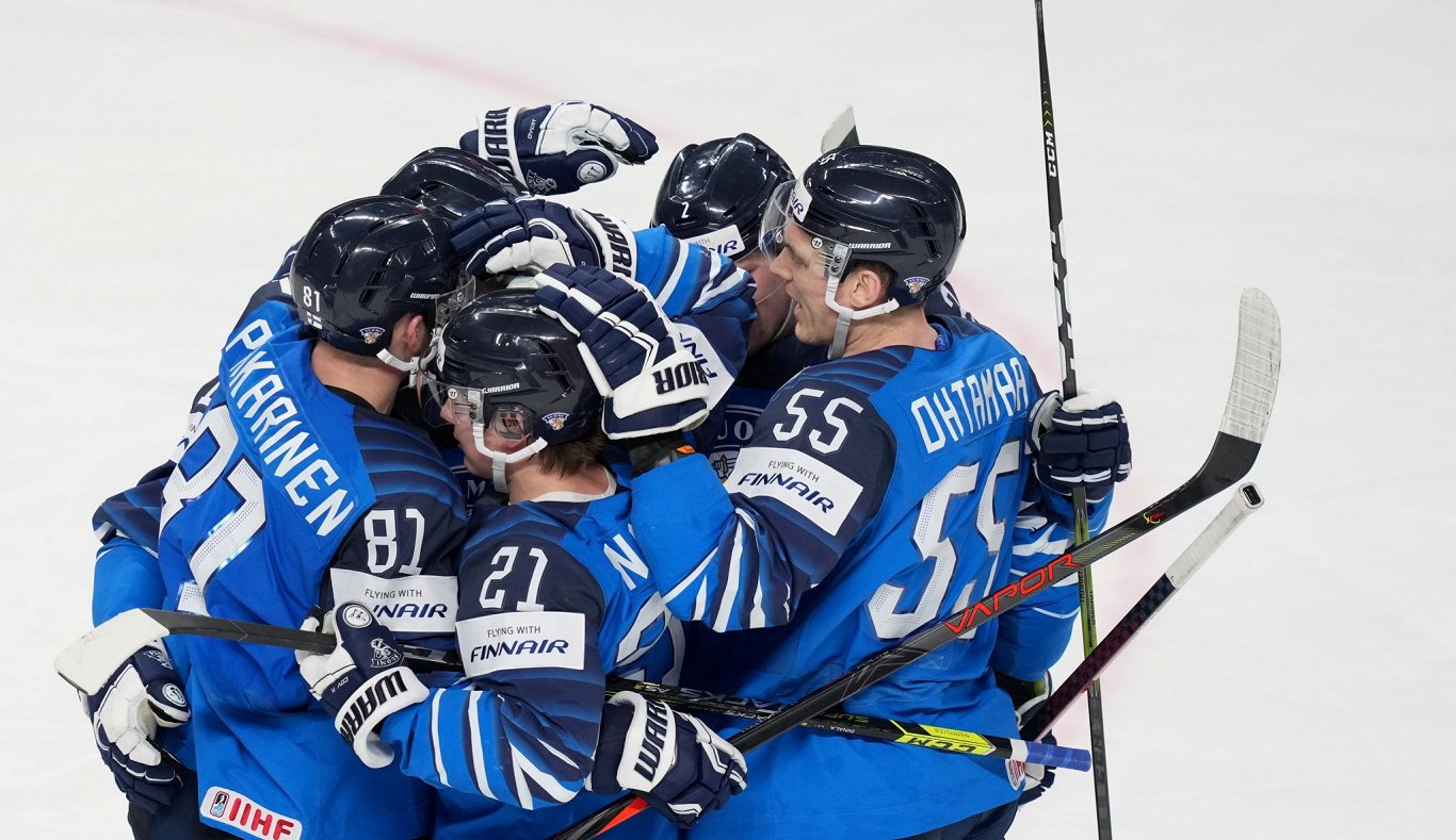 Latvijas un Somijas izlašu spēle pasaules čempionātā