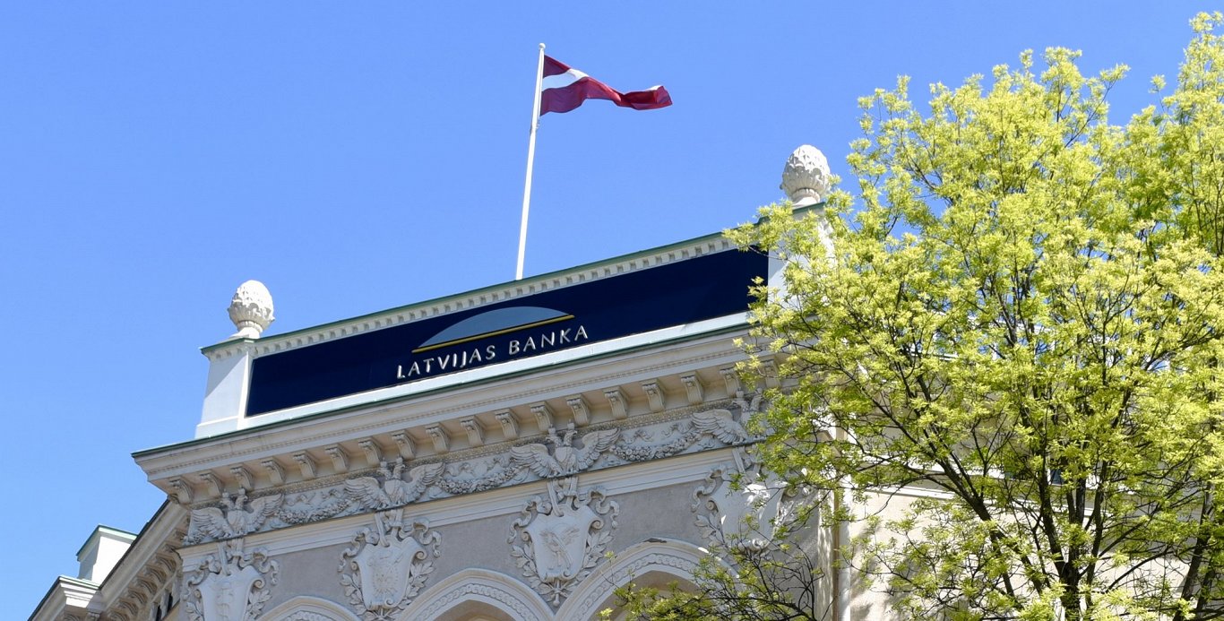Latvijas bankas ēka Vecrīgā.