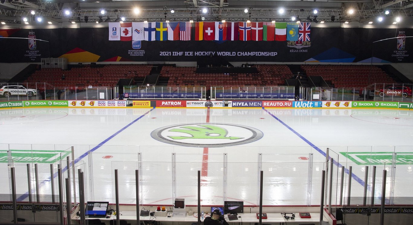 Pasaules hokeja čempionāta ledus laukums Olimpiskajā sporta centrā
