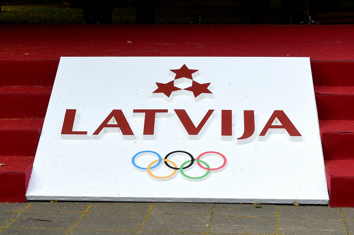 Svinīgais pasākums Esplanādē, kurā iepazīstina ar Latvijas komandu un karognesēju Tokijas olimpiskaj...