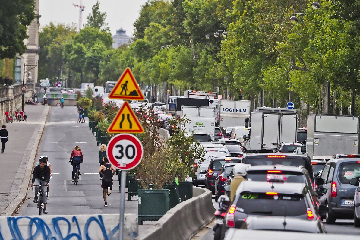 Parīzē jau pašlaik 60% ielu maksimālais ātrums ir 30 km/h
