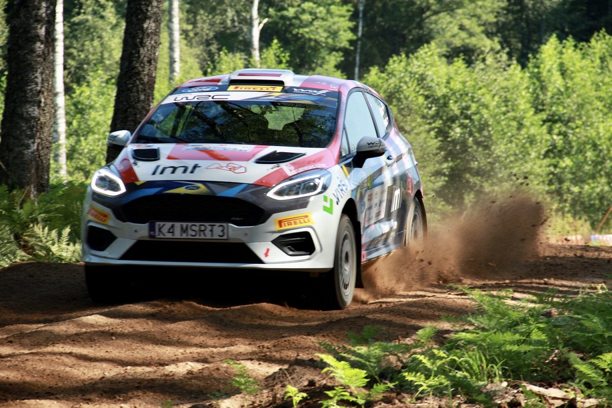Mārtiņa Seska ekipāža “Rally Estonia” trasē. 2021.gada 17.jūlijs.