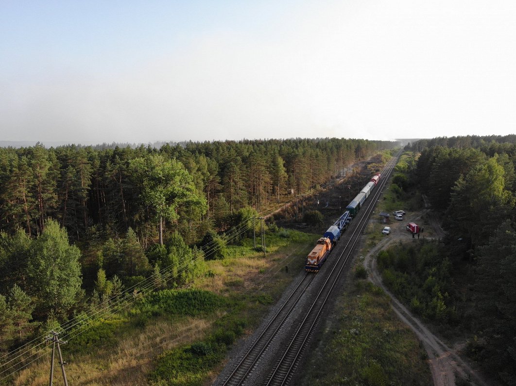 Siguldas novadā ugunsgrēki gar dzelzceļa sliedēm, 2021.gada jūlijs.