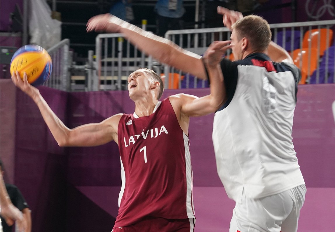 3x3 olimpiskais basketbols. Latvija - Krievijas Olimpiskās komitejas komanda