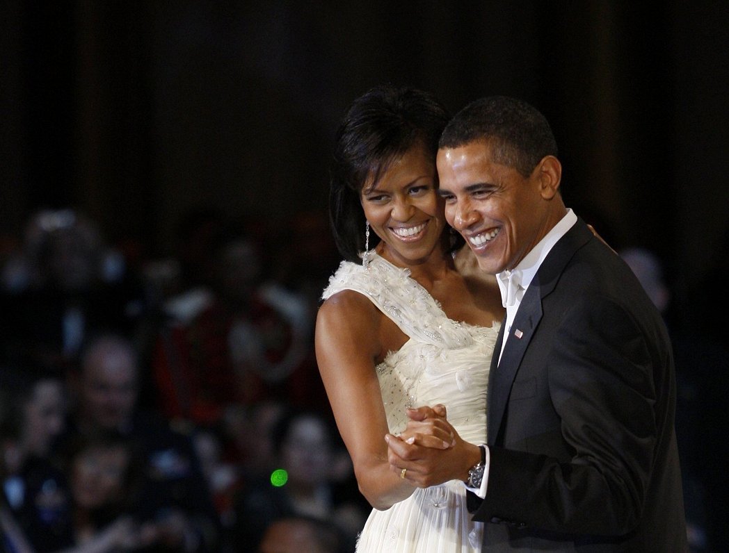 Baraks Obama ar sievu Mišelu