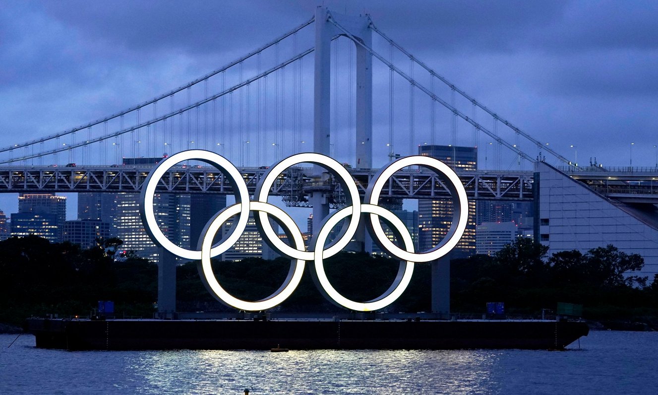 Olimpiskie gredzeni Tokijā