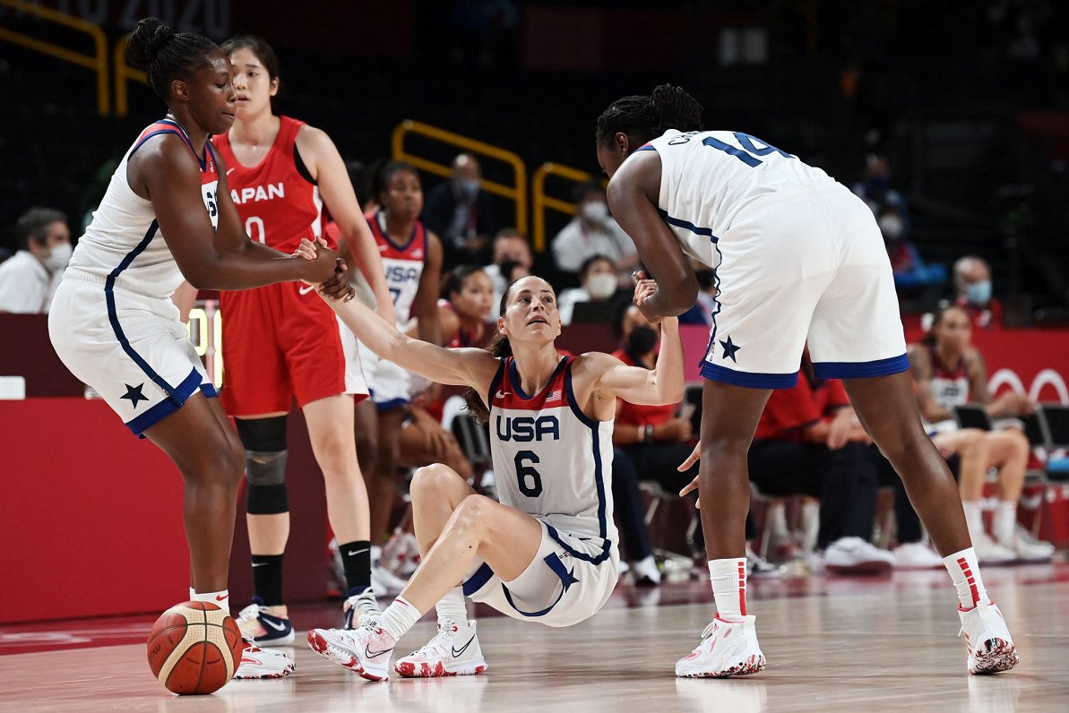 Sieviešu basketbola olimpiskais fināls ASV-Japāna