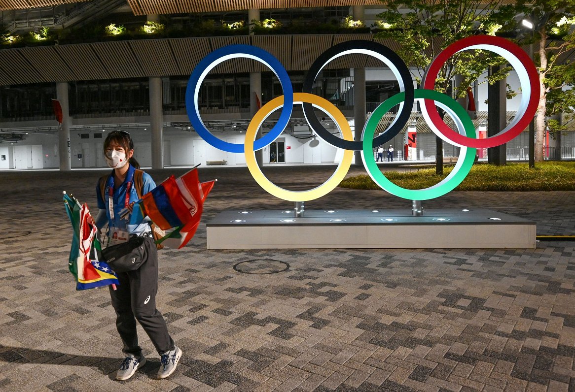 Olimpiskie riņķi Tokijā