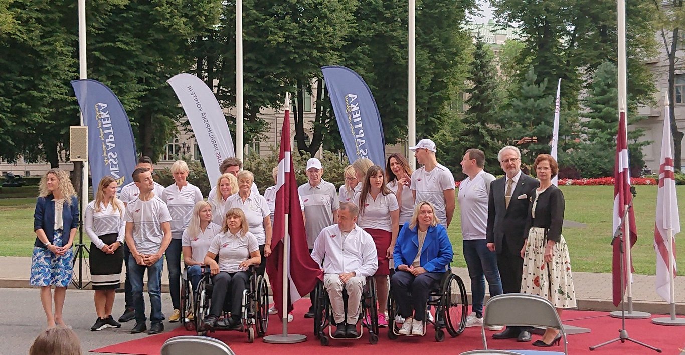 Латвийская сборная параолимпийцев.