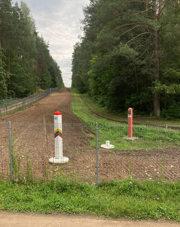 Lietuvas - Baltkrievijas robeža, 2021.gada augusts.
