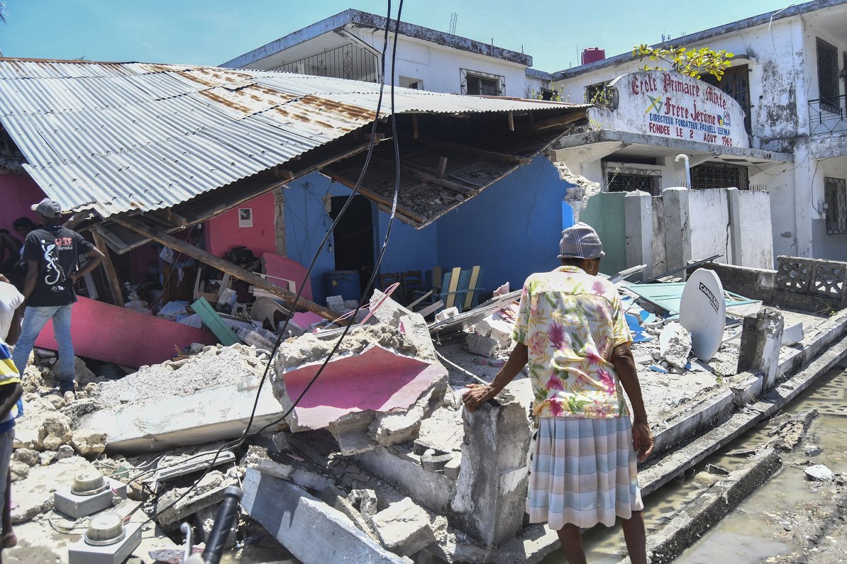 Zemestrīces postījumi Haiti (14.08.2021.)